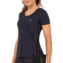 Camiseta Alto Giro T-shirt Skin Fit Alongada Feminina 101702