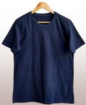 Camiseta Amaciada Premium Marinho - Tamanhos P, M, G, GG - Encolhimento Zero e Sustentabilidade Camiseta Amaciada Premium Marinho - Tamanhos P, M, G, GG - Encolhimento Zero e Sustentabilidade