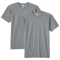 Camiseta American Apparel Tri-Blend Track unissex GTR401, pacote com 2
