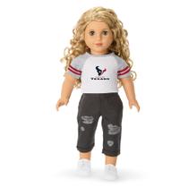 Camiseta American Girl Houston Texans Fan de 45 cm para crianças a partir de 6 anos