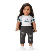 Camiseta American Girl Philadelphia Eagles Fan 45 cm para boneca