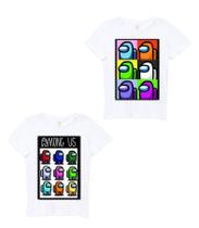 Camiseta Among Us Infantil Kit Com 2 Camisetas Game Impostor - EB