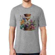 Camiseta Ampulheta Floral - Foca na Moda