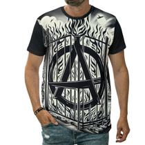 Camiseta Anarquia Símbolo Anarquismo Liberdade Punk Camisa Camiseta Anarquia Símbolo Anarquismo Liberdade Punk Camisa