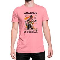 Camiseta Anatomy Of Godzilla Monstro Basica T-Shirt
