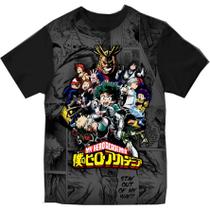 Camiseta Anime Boku no Hero My Hero Academia Mangá Full 3D