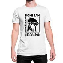 Camiseta Anime komi San 100% Algodão