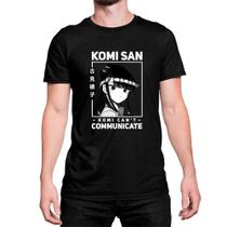 Camiseta Anime komi San 100% Algodão
