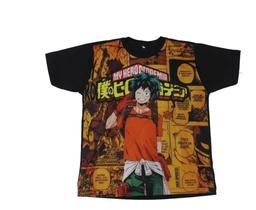 Camiseta Anime My Hero Academia Boku no Hero Midoriya Blusa Adulto Unissex A245 BM Camiseta Anime My Hero Academia Boku no Hero Midoriya Blusa Adulto Unissex A245 BM