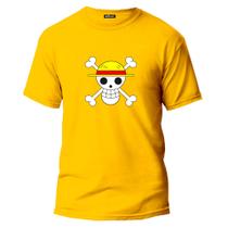 Camiseta Anime One Piece D. Luffy Caveira Monkey Unissex Varias Cores