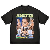 Camiseta Anitta - Funk Rave Collage