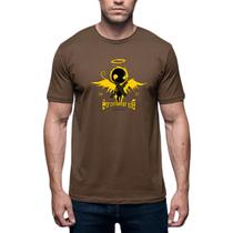 Camiseta Anjo Amarelo Camisa Algodão Unissex Tshirt Casual