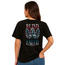 Camiseta Anjo Fé Cega Cristã a Escolha é Sua