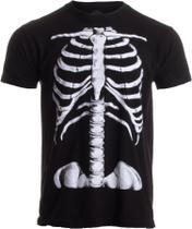 Camiseta Ann Arbor T-shirt Co. Skeleton Rib Cage Halloween