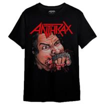 Camiseta Anthrax Fistful Of Metal Consulado do Rock Camiseta Anthrax Fistful Of Metal Consulado do Rock