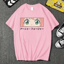 Camiseta Anya Forger Anime SpyXFamily Rosa Camiseta Anya Forger Anime SpyXFamily Rosa