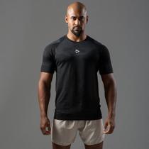 Camiseta Apex Dry Middle Lupus Preto - Sem Costura - Alpha CO Camiseta Apex Dry Middle Lupus Preto - Sem Costura - Alpha CO