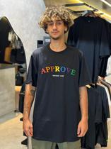 Camiseta Approve Bold New Rainbow Preto