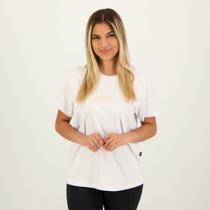 Camiseta Approve New Feminina Classic Branca e Rosa