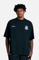 Camiseta Approve X Corinthians Huge Democracia Preto Camiseta Approve X Corinthians Huge Democracia Preto