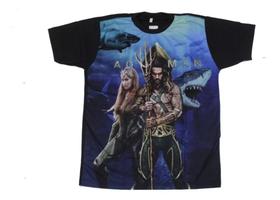 Camiseta Aquaman Super Herói Blusa Adulto Unissex H178 BM