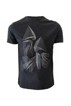 Camiseta Aramis Estampa Perspectiva Preto