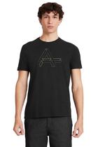 Camiseta Aramis Malha Geométrico Preto