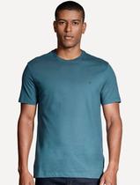 Camiseta Aramis Masculina Basic Lisa Dark Logo Azul Petróleo