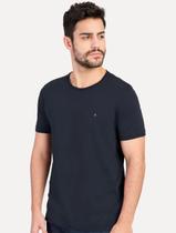 Camiseta Aramis Masculina Basic Lisa Light Logo Azul Marinho