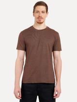 Camiseta Aramis Masculina Eco Lisa Marrom Mescla