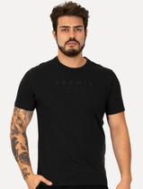 Camiseta Aramis Masculina Regular Braile Preta