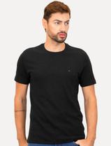 Camiseta Aramis Masculina Regular Suedine Canelado Preta