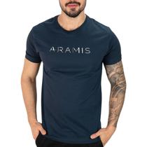 Camiseta Aramis Risque Regular Azul Marinho