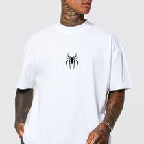 Camiseta Aranha Básica Masculina Feminina Slim T-SHIRT Camisa Algodão 30.1 Oversized Homem aranha Anime Desenho 2