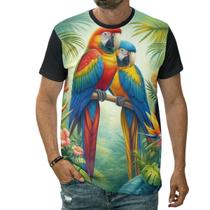 Camiseta Arara Ave Pássaro Natureza Amazônia Paisagem