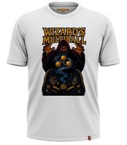Camiseta Arcade Geek Gamer Pinball Wizard Multiball Sorcerer Nostalgia Nerd Fliperama - Estampa DTF e Sublimação Camiseta Arcade Geek Gamer Pinball Wizard Multiball Sorcerer Nostalgia Nerd Fliperama - Estampa DTF e Sublimação