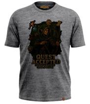 Camiseta Arcade Geek Gamer RPG Quest Accepted Archer - Escolha Seu Caminho XP Dragões 532