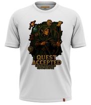 Camiseta Arcade Geek Gamer RPG Quest Accepted Archer - Escolha Seu Caminho XP Dragões 532