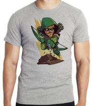 Camiseta Arqueiro Verde Blusa criança infantil juvenil adulto camisa todos tamanhos Camiseta Arqueiro Verde Blusa criança infantil juvenil adulto camisa todos tamanhos