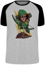 Camiseta Arqueiro Verde Blusa Plus Size extra grande adulto ou infantil Camiseta Arqueiro Verde Blusa Plus Size extra grande adulto ou infantil