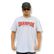 Camiseta Art Stillo Champion Mentality Branca Camiseta Art Stillo Champion Mentality Branca