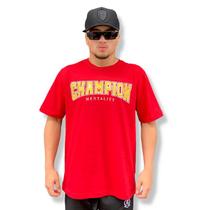 Camiseta Art Stillo Champion Mentality Vermelha