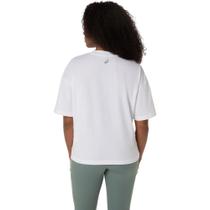 Camiseta ASICS Nagino Relaxed Graphic - Feminino - Branco Camiseta ASICS Nagino Relaxed Graphic - Feminino - Branco
