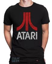 Camiseta Atari Games Camisa Geek Retrô Clássicos Anos 80 Camiseta Atari Games Camisa Geek Retrô Clássicos Anos 80