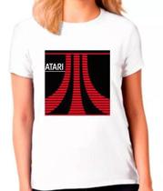 Camiseta Atari - Jogo de Video Game, Blusa ou Moletom Feminino 02 Camiseta Atari - Jogo de Video Game, Blusa ou Moletom Feminino 02