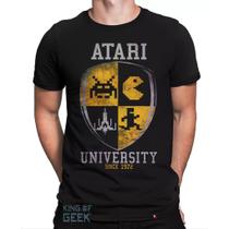 Camiseta Atari Video Game Retrô Camisa Geek Jogos Filmes Blusa Geek Camiseta Atari Video Game Retrô Camisa Geek Jogos Filmes Blusa Geek