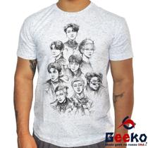 Camiseta Ateez 100% Algodão K-pop Geeko