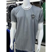 Camiseta Atlético Mineiro Modelo Galo Clássico Chumbo