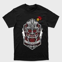 Camiseta Attack on Titan Divisão de Reconhecimento Titã Colossal (Bertholdt) Tamanho:GGTecido:100% Algodão