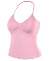 Camiseta AUROLA Influence, palangre, com tiras, rosa XS